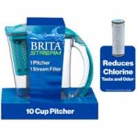 Brita Large Lake Blue Stream Water Fitler Pitcher with Stream Filter