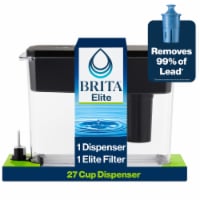Brita Extra Large Black Water Filter Dispenser with Elite Filters