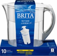 Brita® Grand Water Filtration Pitcher - White Perspective: Main