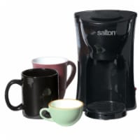 Salton 1-Cup Black Space Saving Coffee Maker FC1205