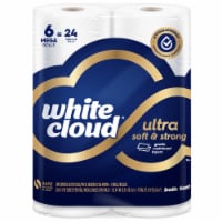 White Cloud® Ultra Soft & Strong Toilet Paper Mega Rolls Perspective: Main