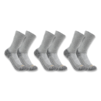 Carhartt® Men's Force Midweight Large Crew Sock Pack - Charcoal Perspective: Main