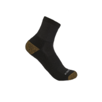 Carhartt Midweight Quarter Crew Sock - Black Perspective: Main
