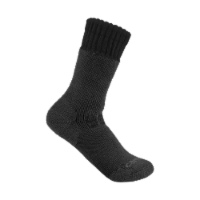 Carhartt® Men's Midweight Synthetic-Wool Blend Large Boot Sock Pack - Black Perspective: Main