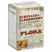 Flora Echinacea Elderberry with Cranberry and Rooibos Herbal Tea Blend 16 Count Perspective: Main