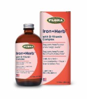 Flora Iron + Herb with B-Vitamin Complex Liquid Dietary Supplement