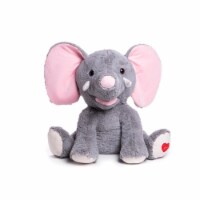 Bright Time Toys BT30465 32 in. Sitting Grey Elephant with Heart Plush Toy