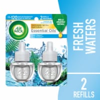 Air Wick Plug in Scented Oil Refill Fresh Waters Air Freshener Essential Oils