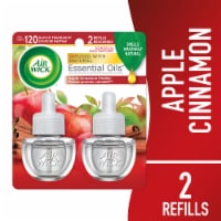 Air Wick Scented Oil Refill, Plug In Air Freshener, Apple Cinnamon Medley, 2 refills Perspective: Main