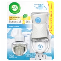 Air Wick® Fresh Linen Essential Oils™ Warmer and Oil Refill