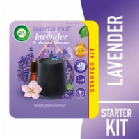 Air Wick Essential Mist Starter Kit, Cordless Diffuser Air Freshener, Lavender and Almond Blossom Perspective: Main