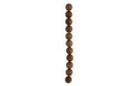 John Bead 8  Sandalwood 18mm Round Lt Brown