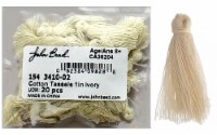 John Bead Tassel 1  Cotton 20pc Ivory