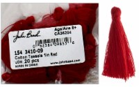 John Bead Tassel 1  Cotton 20pc Red
