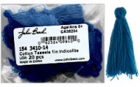 John Bead Tassel 1  Cotton 20pc Indicolite