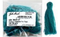 John Bead Tassel 1  Cotton 20pc Teal