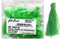 John Bead Tassel 1  Cotton 20pc Grass Green