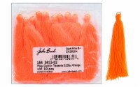 John Bead Tassel 2.25  Poly Cotton 10pc Orange
