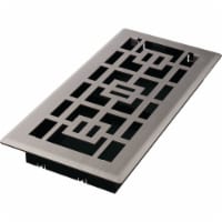 Imperial Tokyo 4 In. x 10 In. Brushed Nickel Steel Floor Register RG3294-B