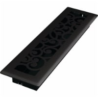 Imperial Wonderland 2-1/4 In. x 12 In. Black Iron Steel Floor Register RG3457