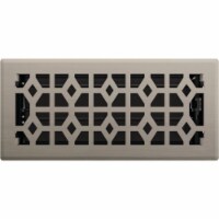 Imperial Templar 4 In. x 10 In. Brushed Nickel Steel Floor Register RG3395