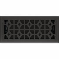 Imperial Templar 4 In. x 10 In. Black Iron Steel Floor Register RG3466