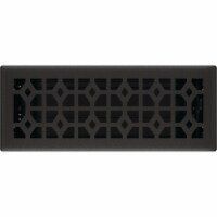 Imperial Templar 4 In. x 12 In. Black Iron Steel Floor Register RG3467