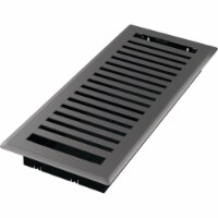 Imperial Montezuma 4 In. x 12 In. Gray Granite Steel Floor Register RG3445
