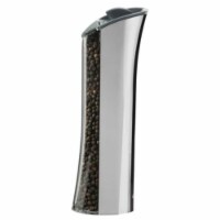 Trudeau Graviti Battery Operated LED Salt/Pepper Mill in Chrome Perspective: Main