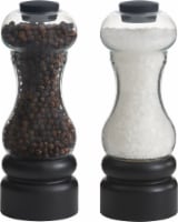Trudeau New York Pepper & Salt Mills - 2 Piece - Black/Clear