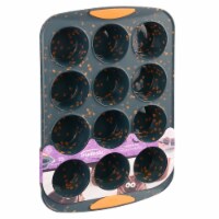 Trudeau Fall / Halloween Pumpkin Confetti Muffin Pan Perspective: Main