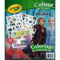 Crayola 30372790 Disney Frozen II Color & Sticker Book - 50 Stickers - 32 Pages