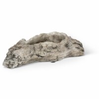 Abbott Collections AB-27-JURASSIC-127 11 in. Slim Log Planter, Grey - Small