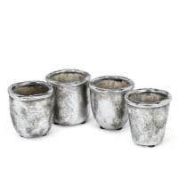 Abbott Collections AB-27-GRYPHON 3 in. Assorted Shaped Rustic Cacti Or Succulents Planters, A