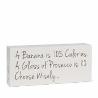 Abbott Collection AB-27-JUSTSAYIN-241 10 in. Prosecco & Banana Block, Taupe