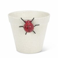 Abbott Collection AB-27-IRONAGE-465 2.5 in. Cast Iron Hanging Ladybug, Antique Red - Small