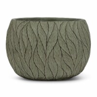Abbott Collections AB-27-TERRAIN-642-LG 7.5 in. Deep Leaf Planter, Sage - Large