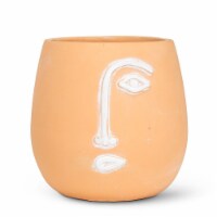 Abbott Collections AB-27-PICASSO-LG 8 in. Half Face Planter, Orange - Large