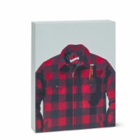 Abbott Collection AB-1327-CHECK-BLOCK 7 x 9 in. Buffalo Check Jacket with Beer Block, Red & G