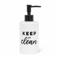 Abbott Collections AB-27-SUDS-636 7 in. Keep it Clean Pump, White & Black