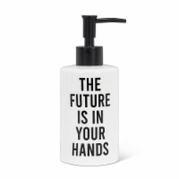 Abbott Collections AB-27-SUDS-639 7 in. The Future Is in Your Hands Pump, White & Black