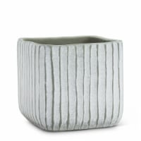 Abbott Collections AB-27-RIPPLE-MD-GRN 5.5 in. Ridge Planter, Green - Medium