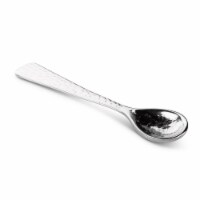 Abbott Collection AB-30-TITLEIST-803 4 in. Brass Hammered Spoon, Nickel plated - Small