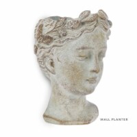 Abbott Collections AB-27-GODDESS-311 6.5 in. Woman Head Wall Planter, Grey
