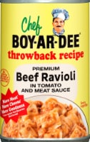 Chef Boyardee Throwback Recipe Premium Beef Ravioli Perspective: Main