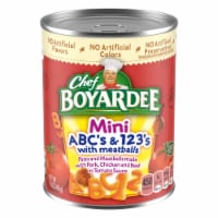 Chef Boyardee® Mini ABC's & 123's Pasta with Meatballs Pasta in Tomato Sauce