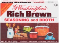 G Washington's® Rich Brown Seasoning and Broth Packets Perspective: Main