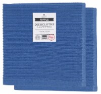 Now Designs Ripple Kitchen Dishcloth, Royal Blue - 13 x 13 in Set of 4