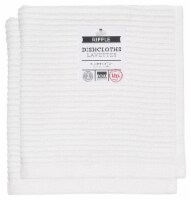Now Designs Ripple Kitchen Dishcloth, White - 13 x 13 in Set of 4