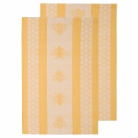 Now Designs Jacquard 100% Woven Cotton Kitchen Dish Towels Honeybee Set of 2